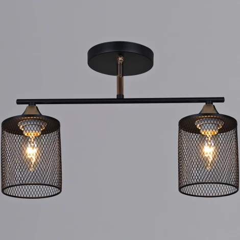 Потолочная люстра на штанге Reluce 91360-0.3-02 BK+FG