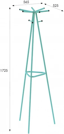 Вешалка напольная Галилео 217 бирюзовый от фабрики Mebelik