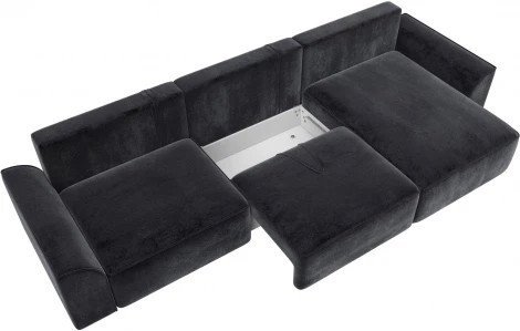 Диван угловой Лига-048 НПБ лонг Лига Диванов (Велюр) арт.128503