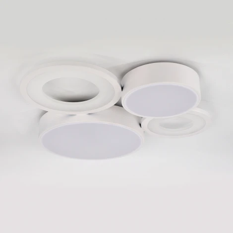 Потолочный светодиодный светильник с таймером Escada Streamline 10286/4LED 53Вт, с ПДУ, металл/акрил, белый (220V)