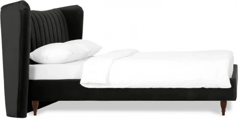 Кровать Queen II Agata L ОГОГО (арт.574727), (Ткань/Черный)