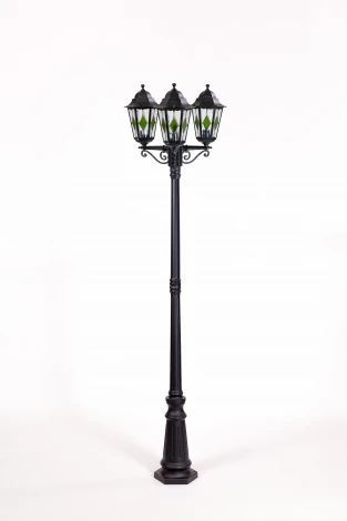 Наземный фонарь Oasis Light PETERSBURG lead GLASS 79809lgB Bl