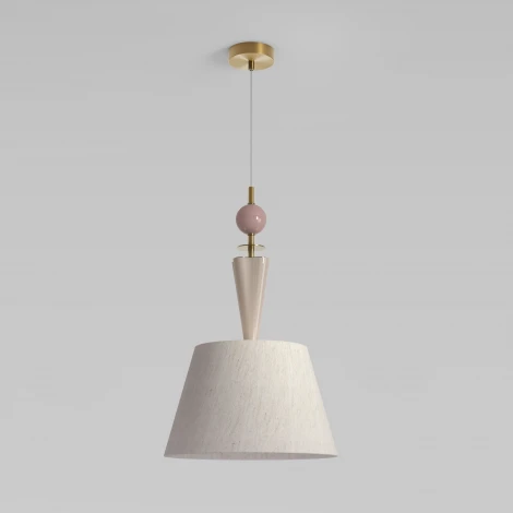 Подвесной светильник с декором из керамики Eurosvet Teja 104014