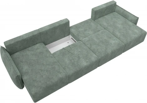 Диван П-образный Лига-051 НПБ Лонг Лига Диванов (Велюр) арт.128736