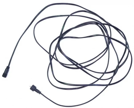 Соединитель 5м для Нитей 24В без Возможности Управления, Провод Черный ПВХ, IP65