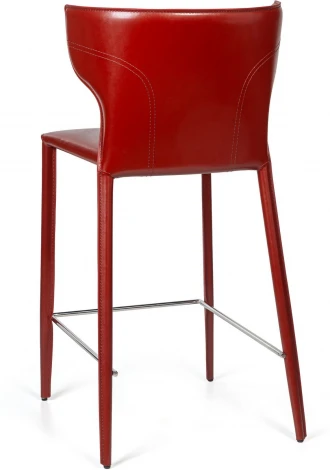 Стул полубарный Top Concept Austin, кожа ретро-красный