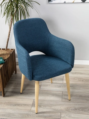 Кресло Ledger Cканди БлюАрт Натуральный Дуб R-Home арт.41012440_БлюАртНДуб