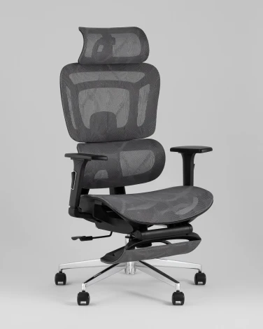 Кресло офисное TopChairs Nimbus серый УТ000041778