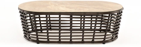 "Валенсия" журнальный столик из искусственного ротанга, цвет бронзовый 4SIS арт.УТ-00006746