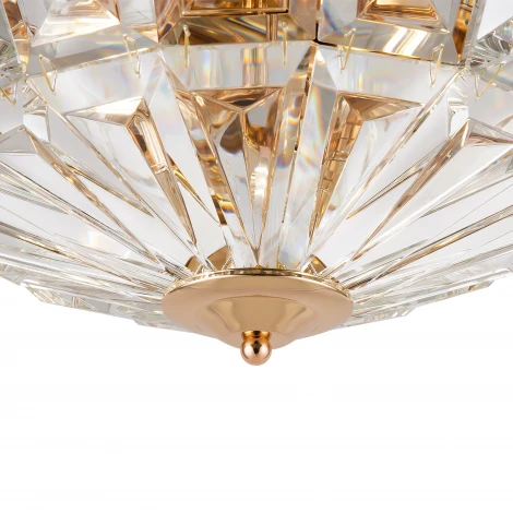 Потолочная люстра буше Maytoni Facet MOD094CL-04G (220V, хрусталь, круглые)