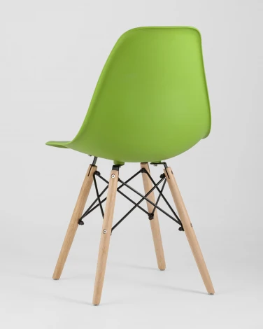 Стул Stool Group Eames Style DSW зеленый x4 (разборный каркас) арт.УТ000037605
