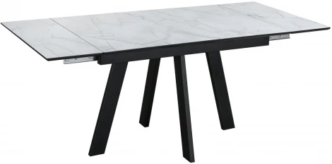 Стол обеденный DikLine WINGS Жемчужный Перито,Черный, Черный