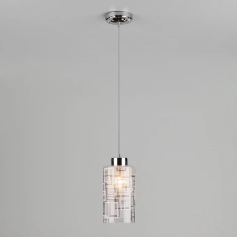 Подвесной светильник Eurosvet 50002 50002/1 хром (220V, на проводе, круглые)