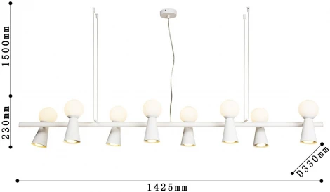 Подвесной светильник Favourite Gnomes 4094-8P (220V, на тросе, шарики)