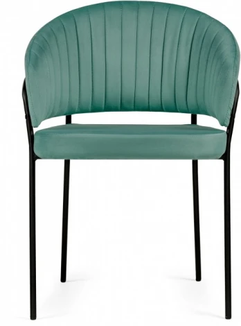 Стул на металлокаркасе Лео (Лео зеленый brandy light 10 / черный) Woodville арт.592484