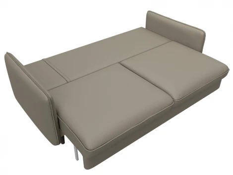 Диван прямой Лига-064 НПБ (ДСП/Дерево/Экокожа/Бежевый) Лига Диванов 129927