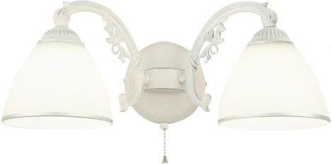 Бра с выключателем Arte Milano AM341837 341837/2W WT+SL (220V)