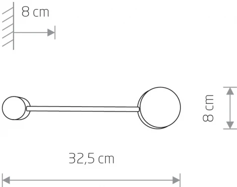 Бра Nowodvorski Orbit 7806