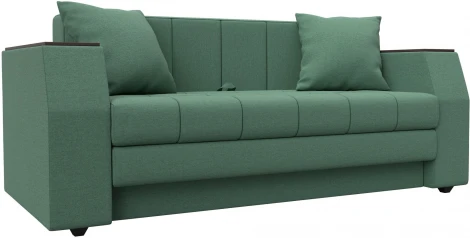 Диван прямой Атлант мини (Зеленый/Рогожка) Лига Диванов арт.123267