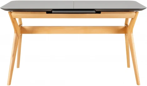 Стол R-Home раскл. Нарвик Glass 140-180 Automatic Natur/Dark matte Glass