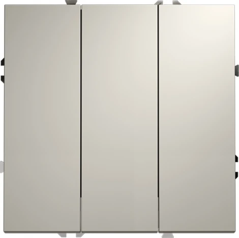 Выключатель трехклавишный (кашемир) Voltum S70 VLS030103