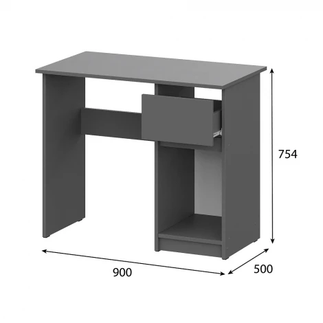Стол письменный Арника 900 Денвер, графит