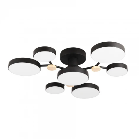 Потолочная люстра светодиодная с пультом с регулировкой цветовой температуры и яркости LED4U LED4U L3201-700 BK