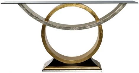 Консоль "Circus" со стеклом 157*46*82см Garda Decor арт.ART-4472-D