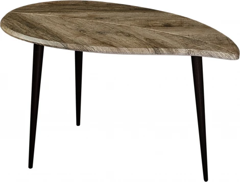Стол журнальный BeautyStyle 28 дуб крымский состаренный/черный Mebelik арт.009008