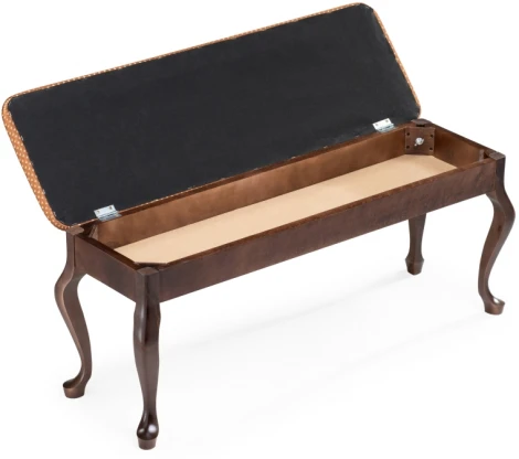 Банкетка Woodville Хиль венге / ткань коронка 515158