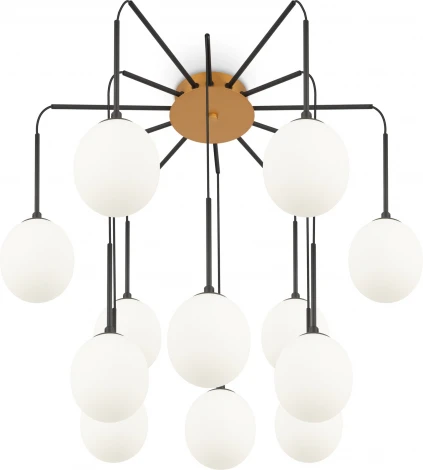 Подвесной светильник Maytoni Branch MOD176PL-12G (220V, на проводе, шарики, паук)