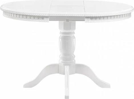 Кухонный стол Долерит Woodville (Массив бука,Шпон/Белый) арт.615223