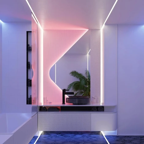 Светодиодная лента герметичная RTW-PSW-A120-10mm 24V Blue (9.6 W/m, IP67, 2835, 5m) (Arlight, 5 лет) 040764