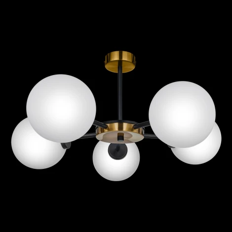Потолочная люстра на штанге 33 Идеи CHN800S.05.17BL.PA-S01WH (220V, шарики)