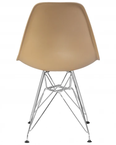 Стул обеденный DSR (ножки хром, цвет бежевый (GR-03))