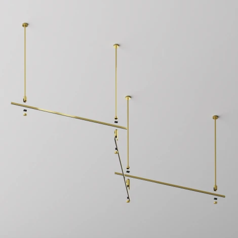 Шинопровод магнитный Flarity латунь 1м Maytoni Busbar trunkings Flarity TRX154-111BS (24V)