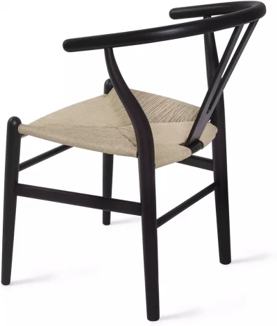 Стул Edvin, бук натуральный (покрытие  - эмаль черная) Top Concept арт.20839