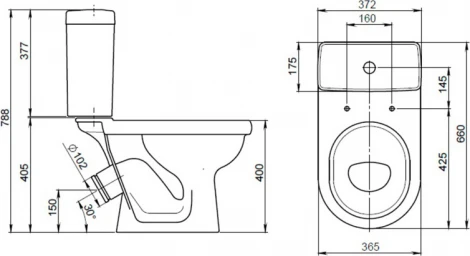 Унитаз-компакт Santeri Визит