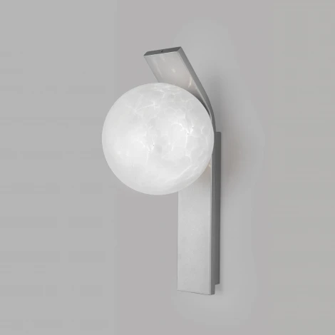 Бра Eurosvet Luxor со стеклянным плафоном 40019/1 серебро (220V, шар)