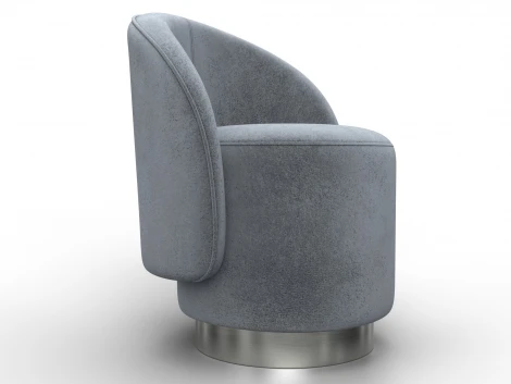 Кресло Лига-108 (Фанера,ДСП,Брус,Велюр/Серый) Лига Диванов 136472