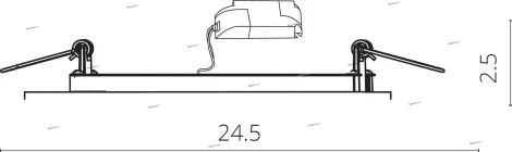 Встраиваемый точечный светильник Arte Lamp Vega A7524PL-2WH