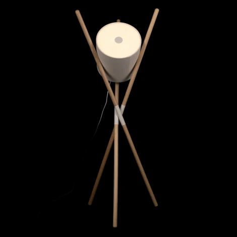 Торшер на треноге Loft It Bobbin 10245F White (220V, выключатель)