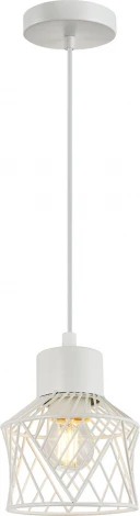 Подвесной светильник Escada Averio 10174/1S White 1х40Вт Е27, металл, белый (220V, на проводе, круглые)