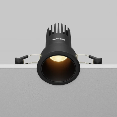 Встраиваемый светильник Maytoni Dip DL116-10W-2.7K-B (LED, 220V, круглые)