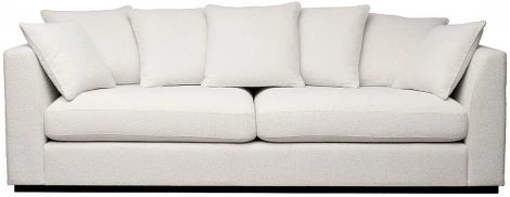 Диван Roberto трехместный, букле кремовый Flona SVBEG 250*100*90см Garda Decor