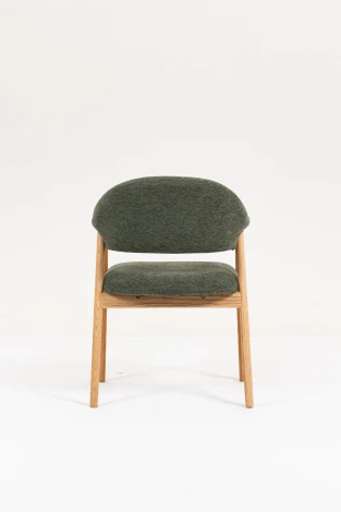 Стул обеденный Tavu с деревянными ножками зеленый Stool Group арт.УТ000041726