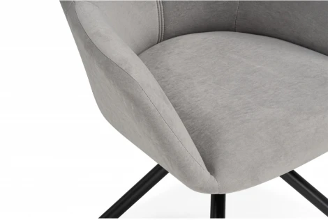 Обеденный стул Woodville Бартон (Металл, Ткань/Черный) арт.621841