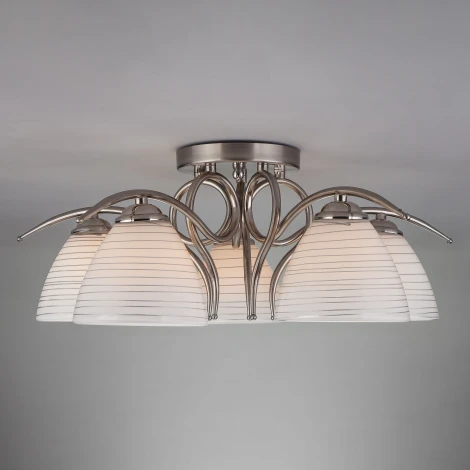 Потолочная люстра Eurosvet Megan 30121/5 сатин-никель (220V)