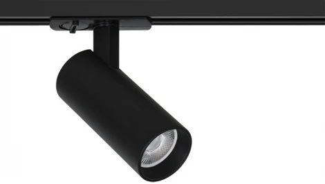 Трековый светильник однофазный 220V Arte Lamp Bene A1935PL-1BK (LED, круглые)