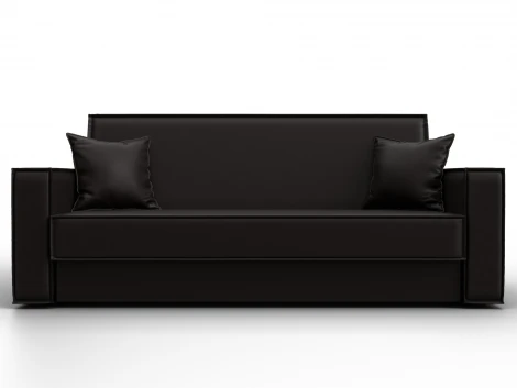 Диван-книжка Куба (ДСП,ЛДСП/Пластик/Экокожа/Коричневый) Лига Диванов 127450